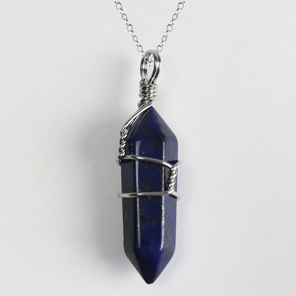 (Cross-border trading), copper hexagonal accessory, crystal pendant, necklace, ebay