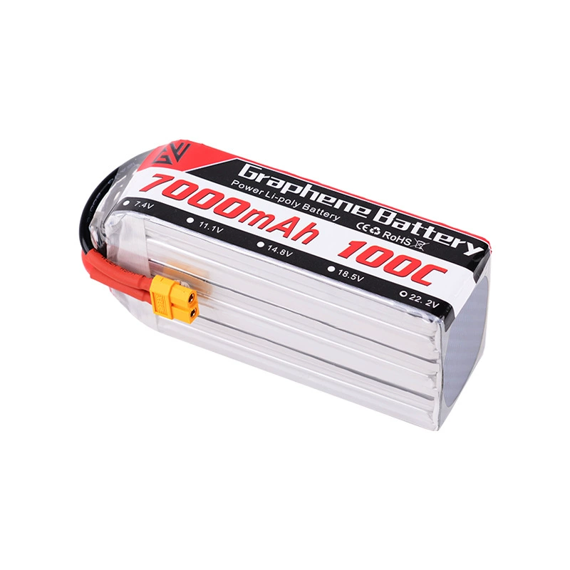 Батарея 22.2V 7000mAh 100C высокого разряда для FPV беспилотника, модель машины, корабля