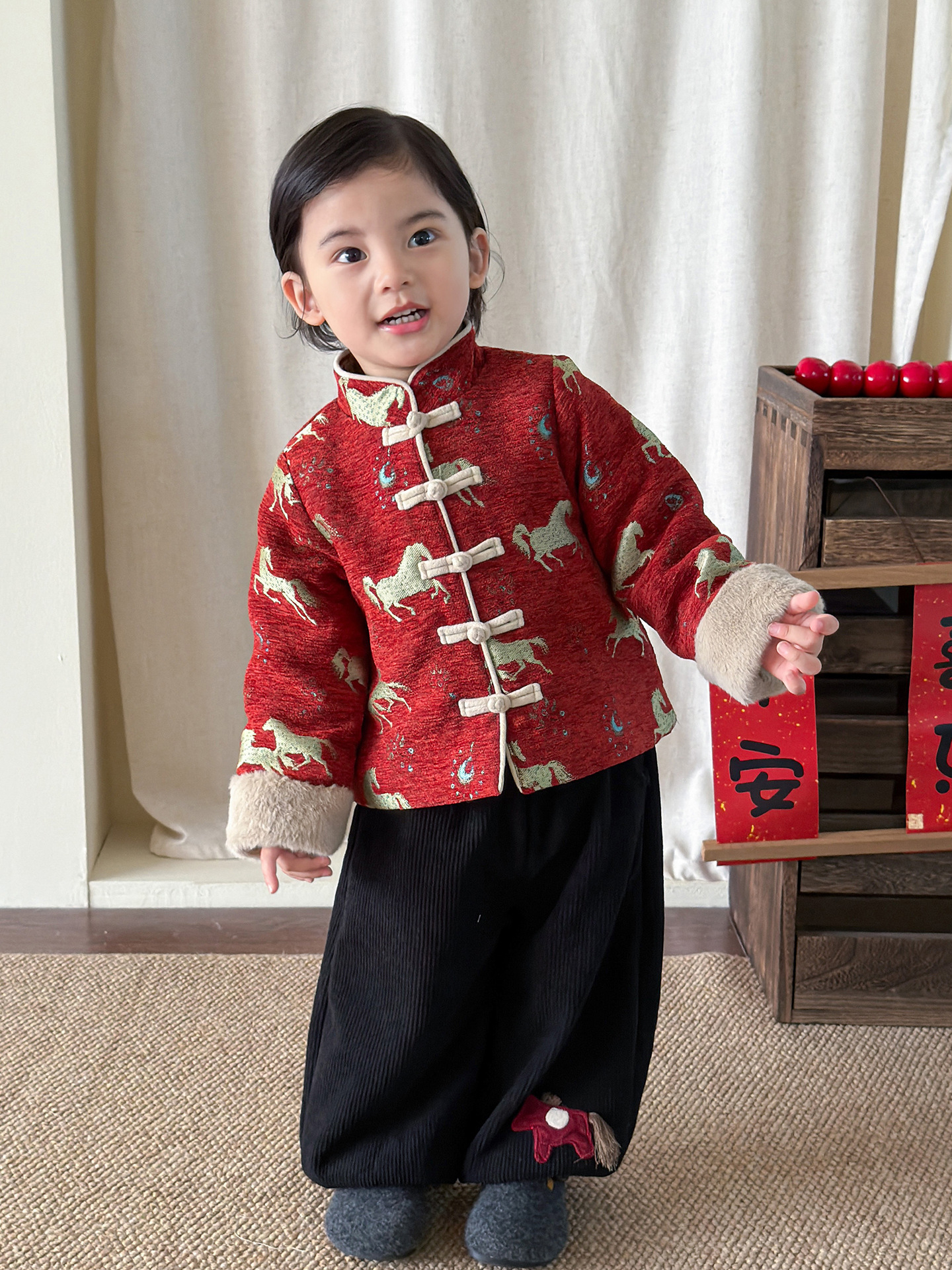 Ropa infantil de azúcar de canela de pera, ropa de invierno, ropa de algodón para niños, ropa de invierno, ropa de algodón para hombres, ropa de nuevo estilo chino