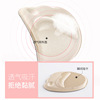 Anti-pain half insoles, silica gel high invisible sandals