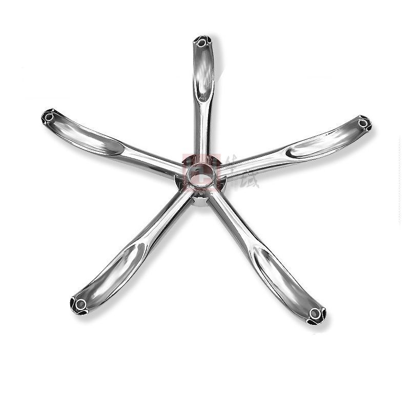 무료 배송 회전 의자 액세서리 두꺼운 의자 발 섀시 전기 도금 5 성급 발 스탠드 컴퓨터 의자 기본 강철 5 발톱