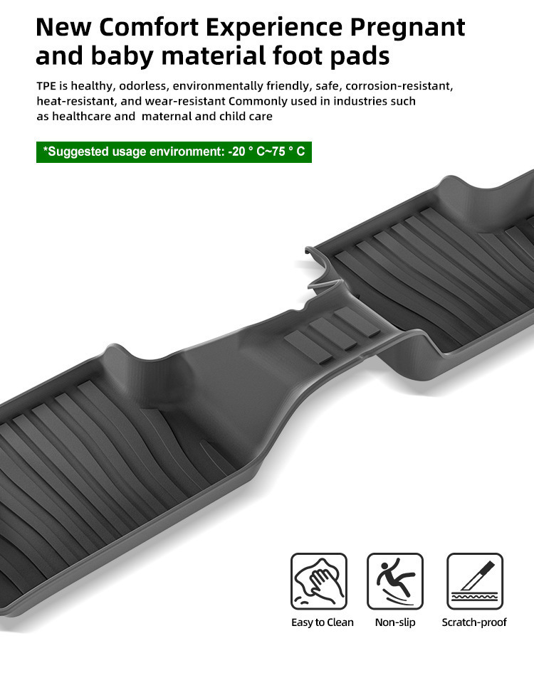 Suitable for 24-25 Volvo Ec40 Right-Hand Drive Car Floor Mats Waterproof Tpe Floor Mats Trunk Mats Cross-Border