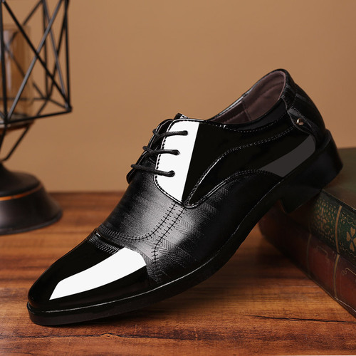 Men's Casual Shoes, Large Size Business Formal Shoes, Pointed Toe Laced Wedding Shoes in Multiple Styles