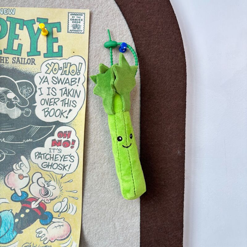 スポット漫画楽しい野菜シリーズセロリぬいぐるみバッグペンダントキーホルダー人形遊園地ギフト|undefined