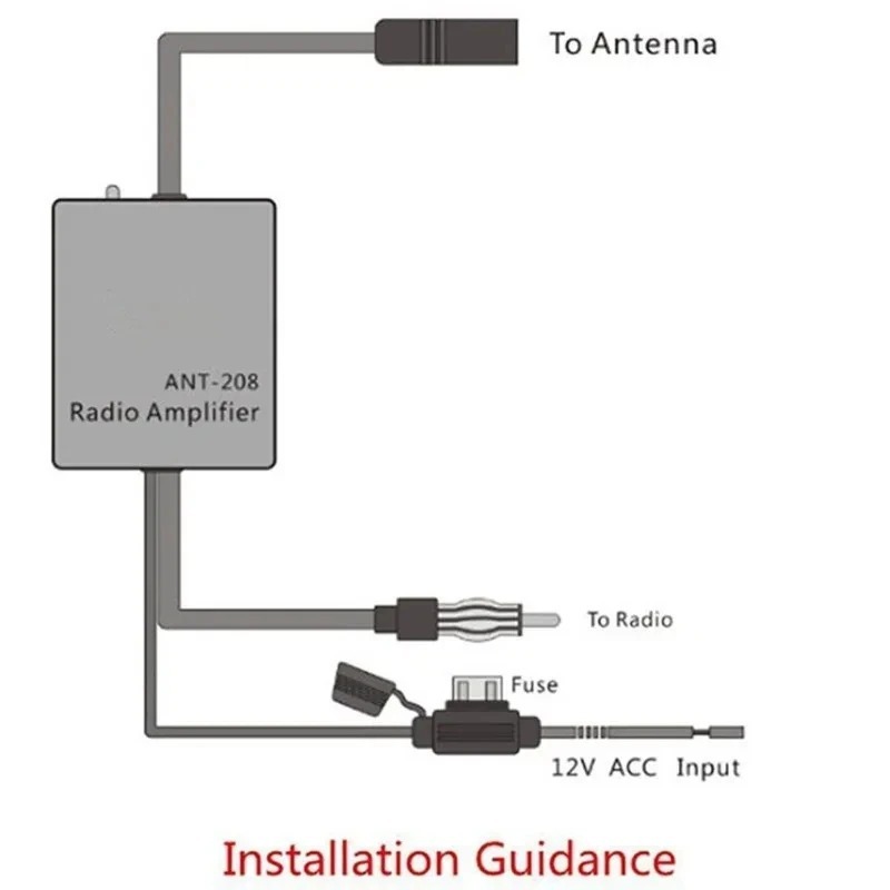 Cross-border exclusive car active antenna FM car radio antenna amplifier 12V FM amplifier Android