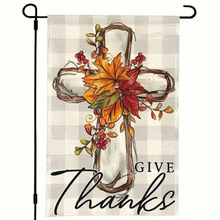 F 77105 Thanksgiving pumpkin garden flag �ж����Ϲϻ�԰��