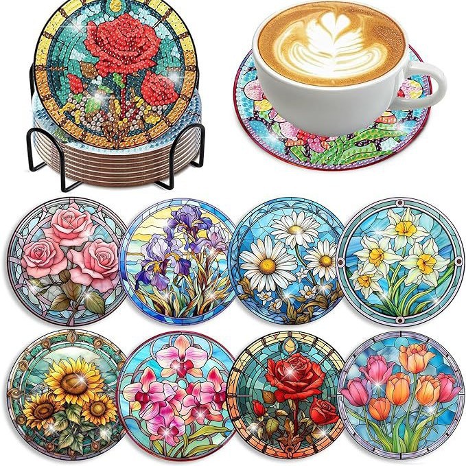 Transfronterizo para 5D pintura de diamantes artística cojín de taza creativo nuevo estilo de animación DIY pintura de diamantes decoración cojín de taza