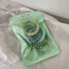 Green telephone, wide color palette, 6 items