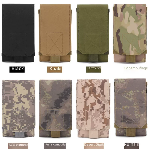 Molle Mobile Phone Bag Waist Bag Men's Sports Running Coin Purse Multifunctional Vertical Belt Portable Belt Outdoor