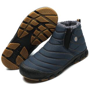 Snow Boots Autumn and Winter Cross-Border New Outdoor Couple Casual Hiking Cotton Shoes Non-Slip Waterproof Plus Velvet Warm Shoes