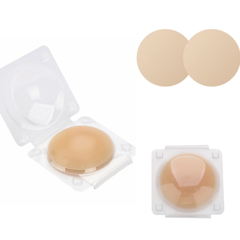 跨境有胶自粘胸贴隐形无痕 乳贴可重复使用 固态超博硅胶胸贴防凸|undefined