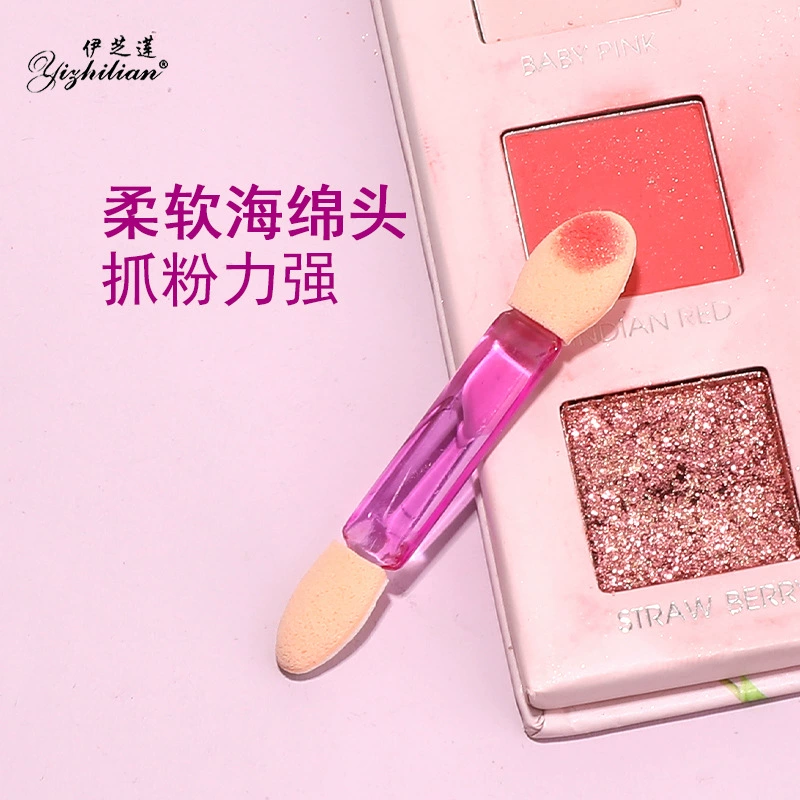伊芝莲 Double-sided eye shadow, sponge brush for contouring, 6 pieces