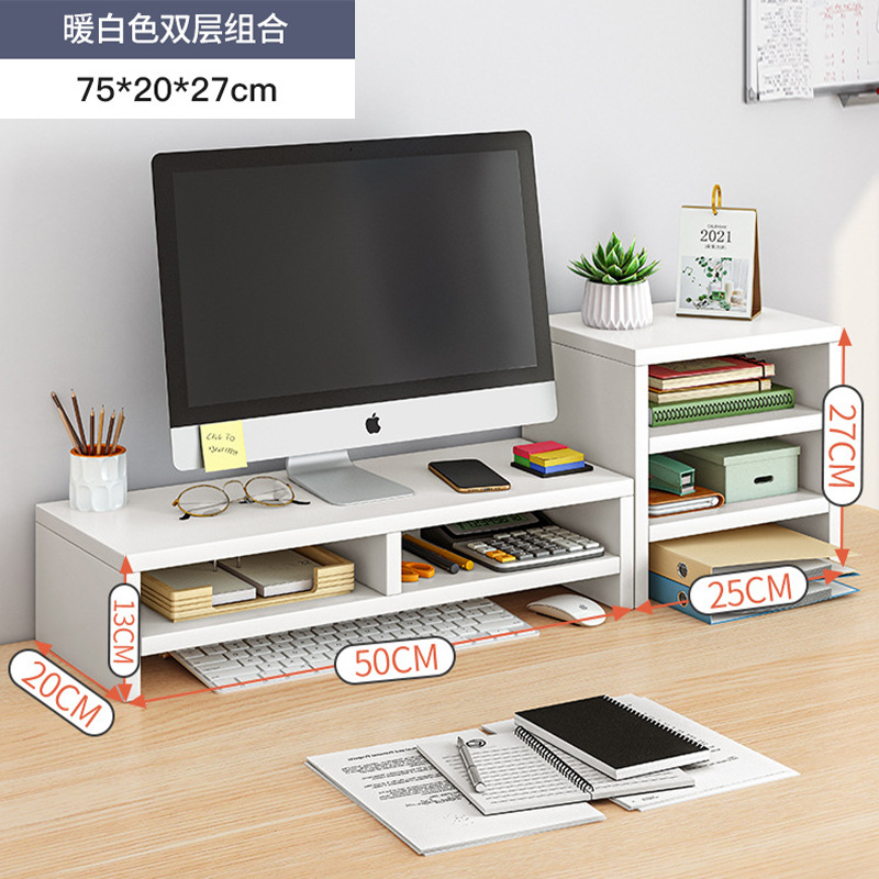 Blanco de doble capa + combination-75X20X27cm de gabinete