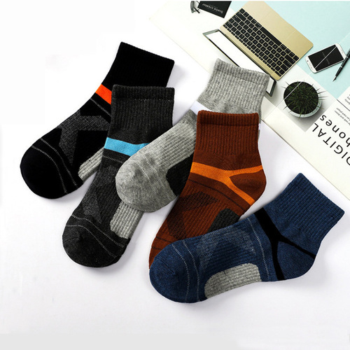 Socks for men, outdoor hiking sports socks, basketball socks, running sweat-absorbent breathable socks, mid-calf men's socks, cross-border wholesale