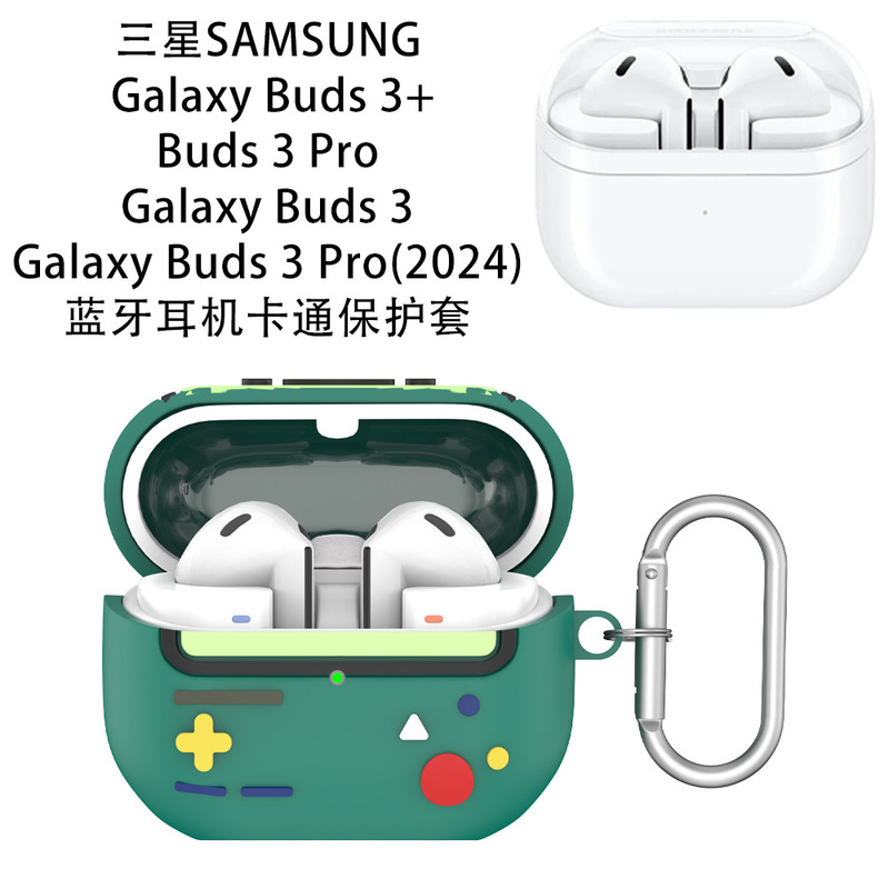 For Samsung Galaxy Buds 3 /Pro/3/3 Pro Earphone Silicone Protective Cover Green Game For Samsung Galaxy Buds 3 /Pro/3/3 Pro Earphone Silicone Protective Cover Green Game