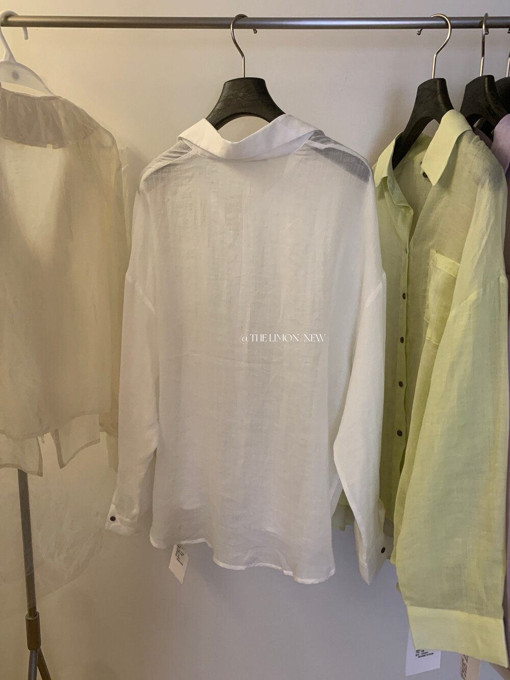 Áo sơ mi nữ linen tay dài cổ bẻ phong cách thư giãn — Xanh đen, xanh lam, Màu cà phê, màu hồng chi tiết 12