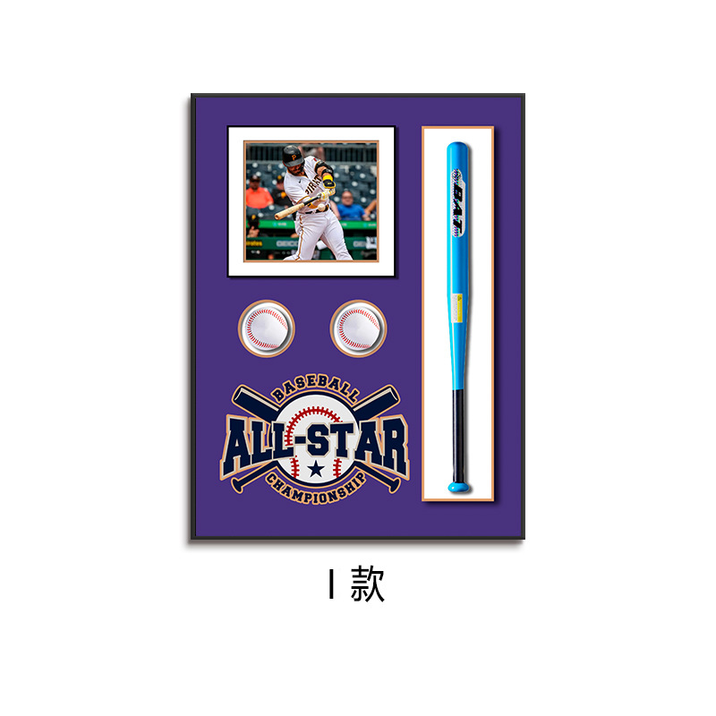 Pintura decorativa de béisbol Juego de marea tridimensional Sala de estar Sofá pared de fondo Pintura colgante Restaurante Dormitorio Pintura colgante Galería de pasillo