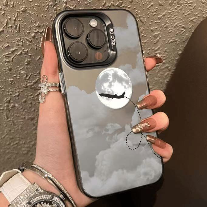 Nuevo avión lunar para iPhone 16 funda para teléfono móvil Apple 15promax/14 anti-caída 13pro12 Europa y América