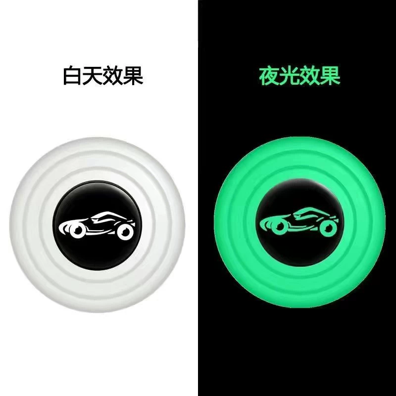 Светящаяся амортизирующая Накладка для двери автомобиля, дверная Подушка, наклейка для защиты от столкновений, закрывающая дверь, антивибрационный глушитель, Модифицированная Бесшумная накладка