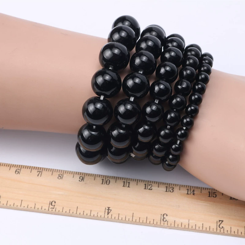 Beaded bracelet natural stone for St. Valentine Day, paired watches for beloved, 6mm, 16mm, Birthday gift