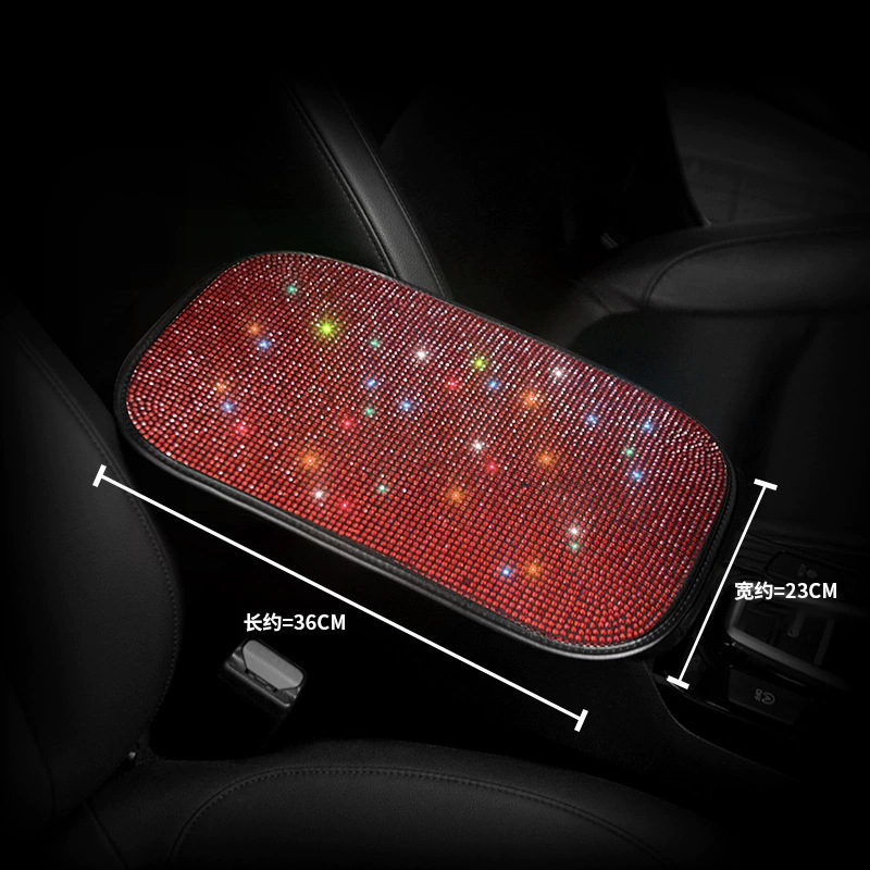 Venta al por mayor de diamante-caja de apoyabrazos del coche integrado pad universal interior caja de apoyabrazos central almohadilla protectora cubierta de los apoyabrazos engrosada almohadilla protectora