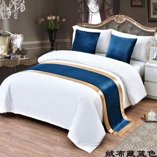 Bedside Towel Hotel Guesthouse Bedding Chinese European Style Hotel Bed Flag Bedside Towel Bedside Mat Bed Jieqi