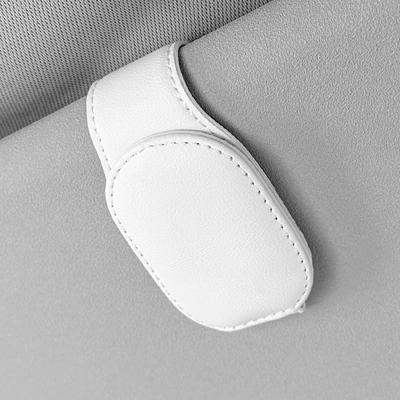 Car Glasses Clip/Bill Clip, Car sun visor glasses - white
