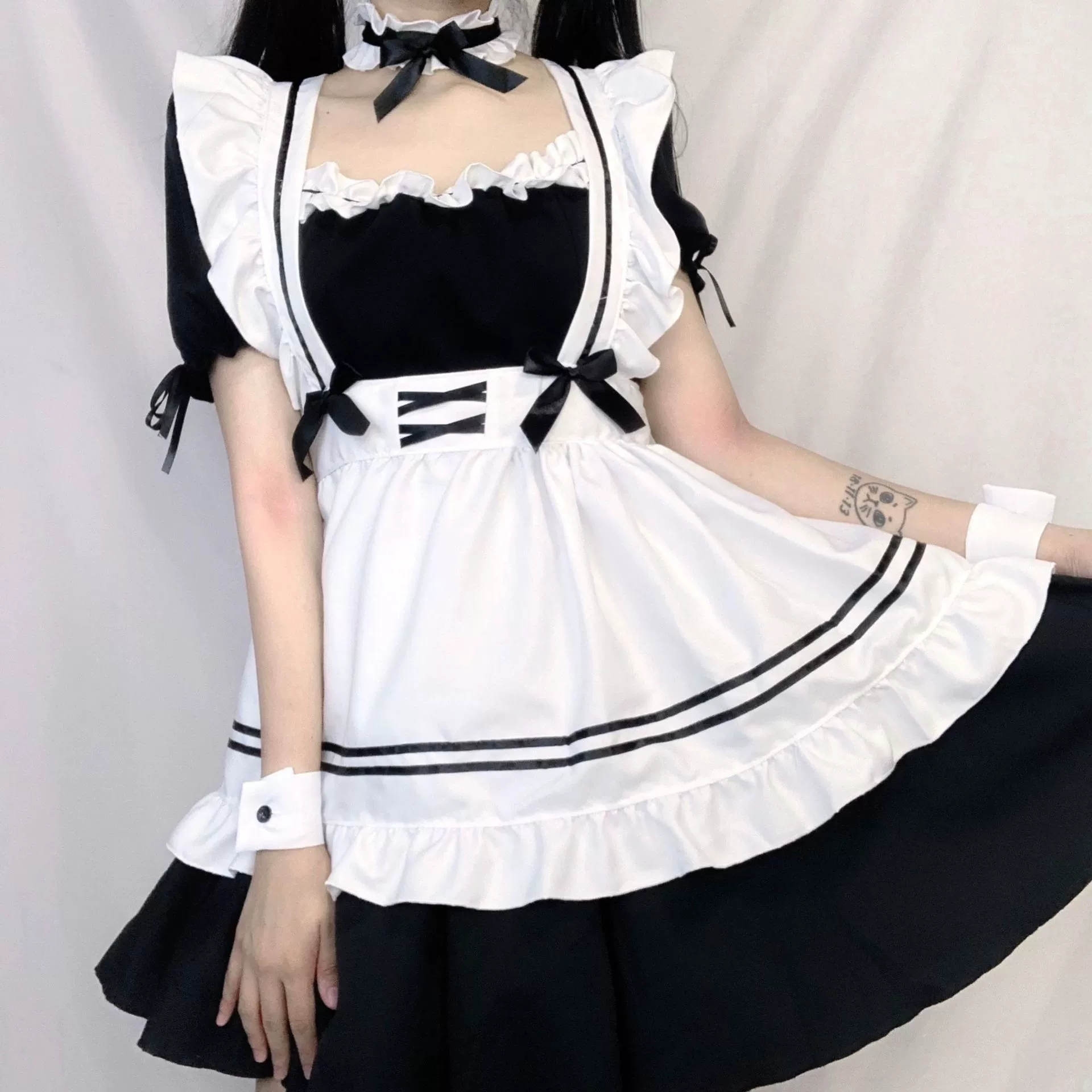 Костюм горничной японский размера S-4XL, cosplay, аниме персонаж, Lolita, женская одежда