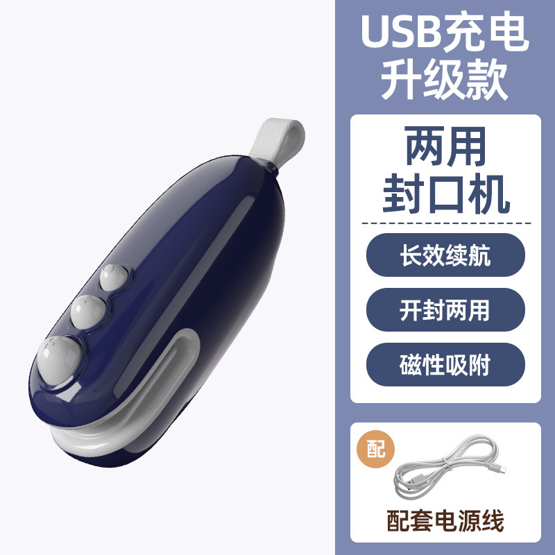 Pequeña máquina de sellado portátil de sellado doméstico bocadillos magnéticos bolsa de plástico de sellado clips mini fabricante de clips de sellado