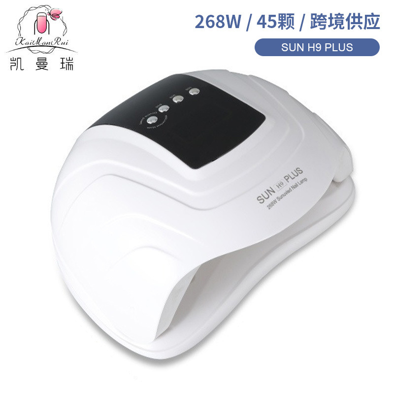 268W alta potencia manicuría lámpara de secado rápido manicuría tienda luz de terapia UVLED manicuría lámpara de horno inteligente máquina de manicuras de inducción