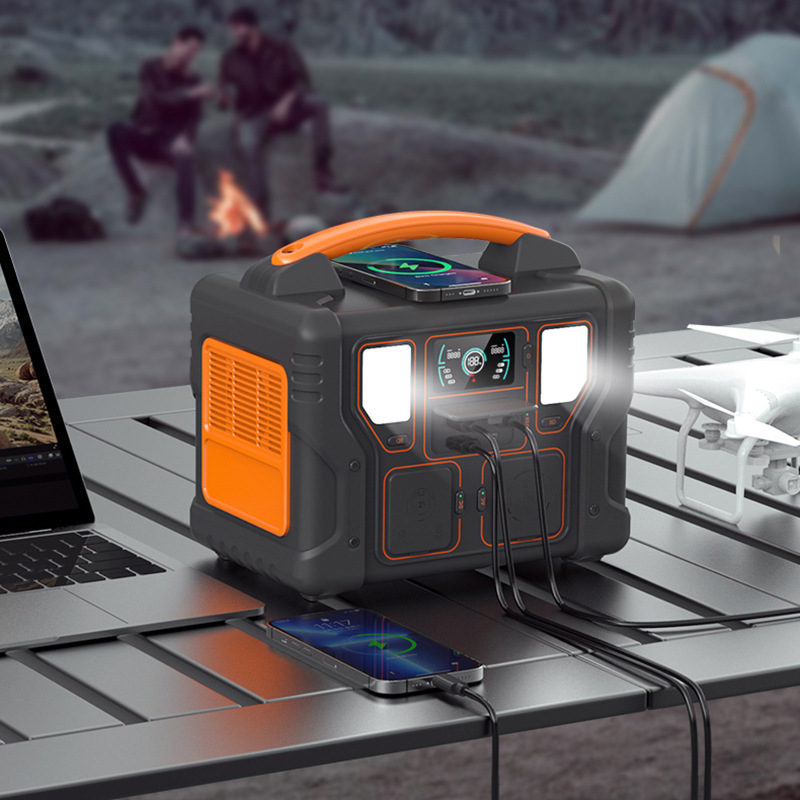 Americano, americano, americano, japonés, 600W 600W fuente de alimentación al aire libre 500W transfronterizo suministro de comercio electrónico fábrica de almacenamiento de energía móvil