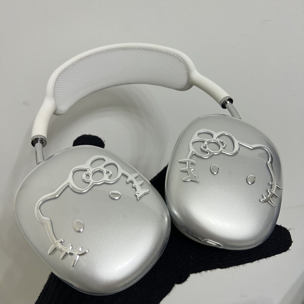 ins alto valor kt para Apple AirPods Max cubierta auriculares bluetooth cubierta de plata image 4