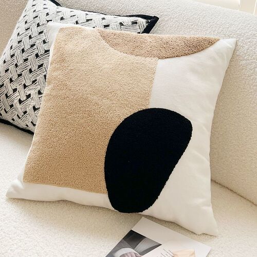 Ins style Nordic pillow living room sofa cushion cream style decorative pillow tatami bed back cushion super soft