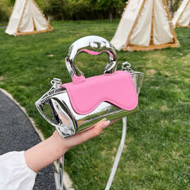 清新甜美女包2023新款时尚潮搭洋气手提包小众设计单肩斜跨小方包