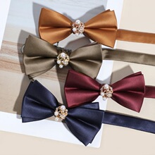 M 28903 Men's Red Wedding Bow Tie ������� �羳ŷ������