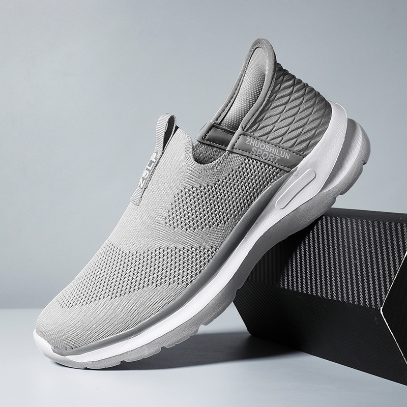 2026 Spring/Summer Men's Slip-On Shoes, Breathable Flyknit Mesh Shoes, Casual Sports Shoes, Men's Slip-On Walking Shoes 2026 Spring/Summer Men's Slip-On Shoes, Breathable Flyknit Mesh Shoes, Casual Sports Shoes, Men's Slip-On Walking Shoes