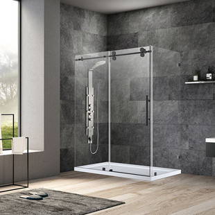 �����J�C���P䓟o����ԡ�� Sliding Frameless shower enclosure