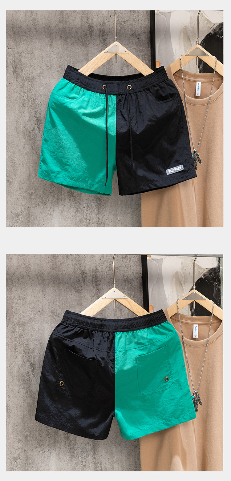 Summer Men's Quick Drying Breathable Sporty Casual Loose Fit Beach Shorts Trendy Couple's Versatile Shorts_viptrois.com