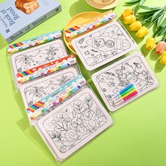 新しい DIY 着色落書き子供用紙パズルセット中型 2 パズルクロスボーダーメーカー卸売