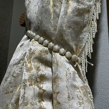 法式高精密轻奢窗帘布客厅卧室金丝线提花窗帘面料
