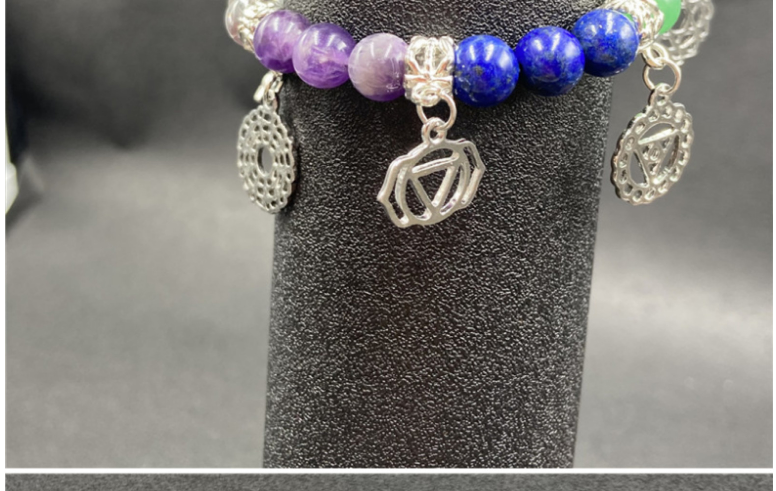 Ethnic Style Triangle Alloy Gem Knitting Unisex Bracelets display picture 4