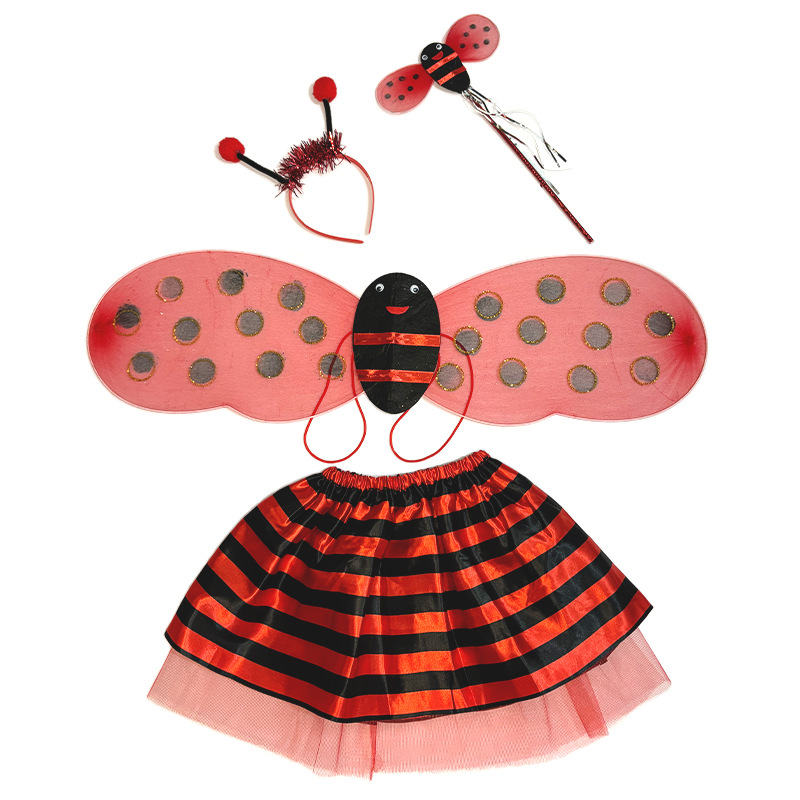 Disfraz infantil de abeja, mariquita o princesa, 3 o 4 piezas