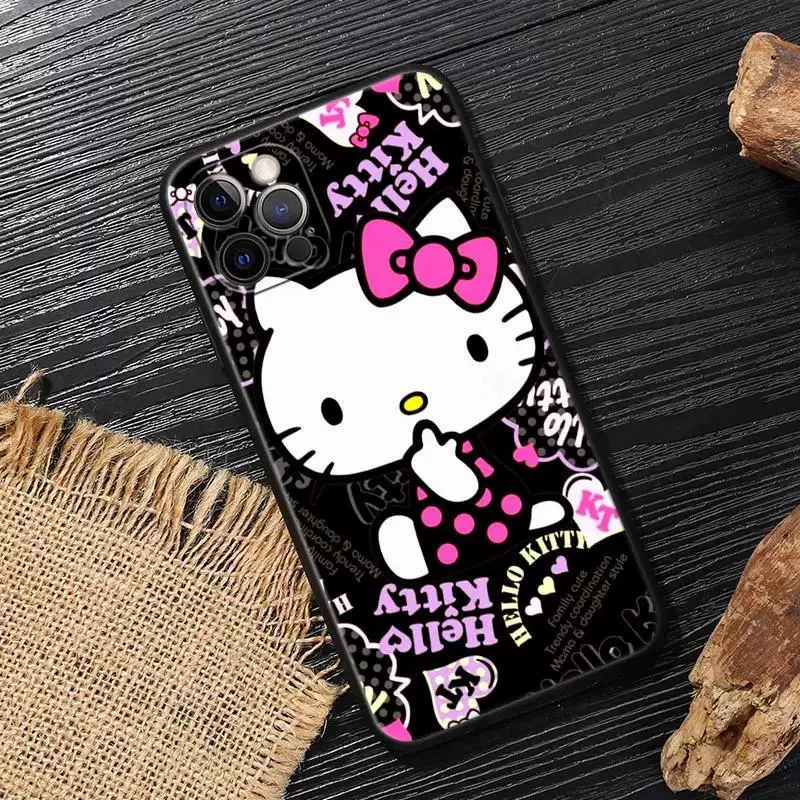 Apple, милый чехол для телефона Hello Kitty, совместимый защитный чехол, чехол для iPhone