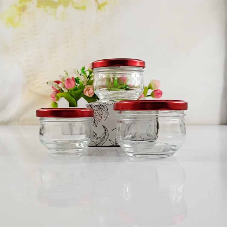 精白料150ml鲜炖花胶分装杯耐高温燕窝瓶空瓶蜂蜜带盖玻璃瓶批发