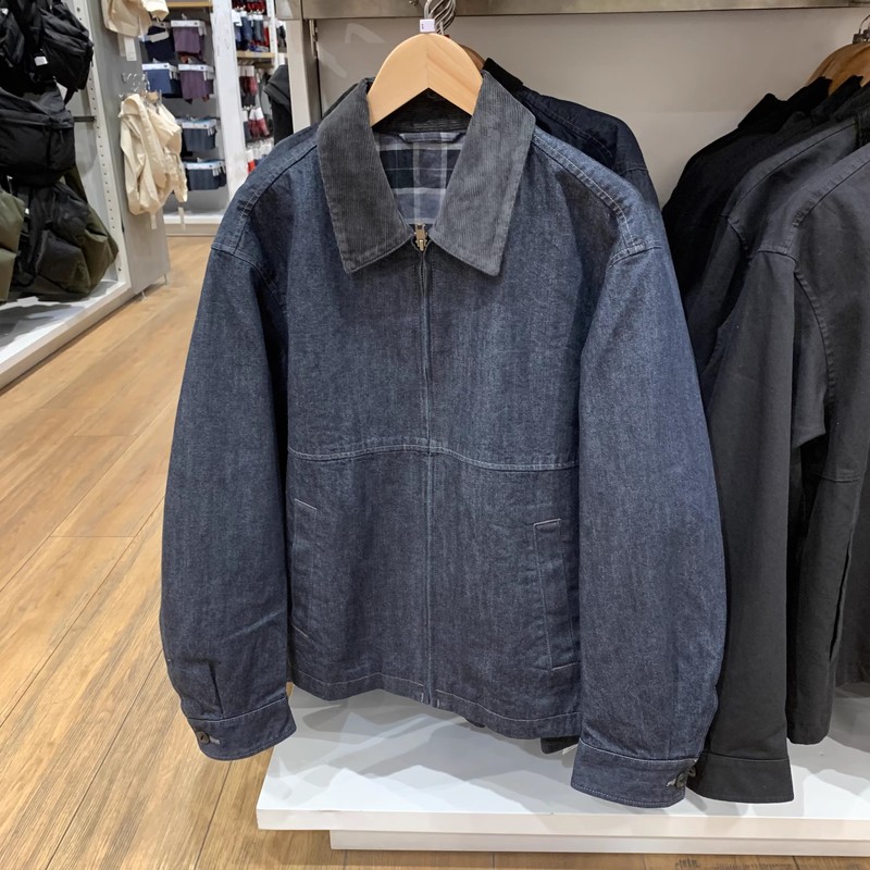 URAZ出品男女情侣休闲拉链短外套巴恩风翻领夹克478230/480827|undefined