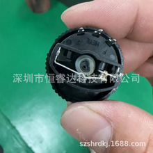 旋转式电位器WH28-13#平顶 B504 500K黑色开关电位器直字1-5