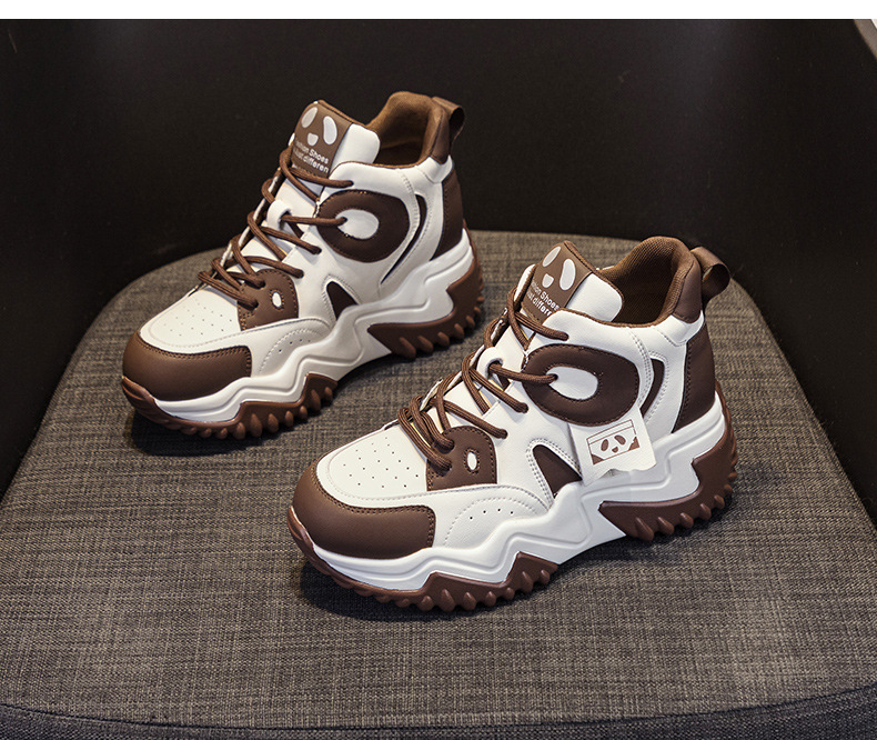 Giày sneaker nữ đế dày tăng chiều cao phong cách dad shoe mùa thu 2026 — M2503 Màu nâu, M2503 màu đen, M2503 màu xanh lam chi tiết 21