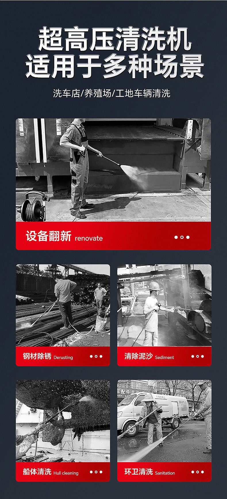 Jianweiye 100kg High-Pressure Car Washer for Home Use, High-Power Car Cleaning Tool, High-Pressure Washer for Livestock and Animal Husbandry