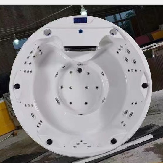 bañera acrílica piscina al aire libre termostática redonda de masaje de surf piscina de burbujas 5 personas SPA2000 * 2000m