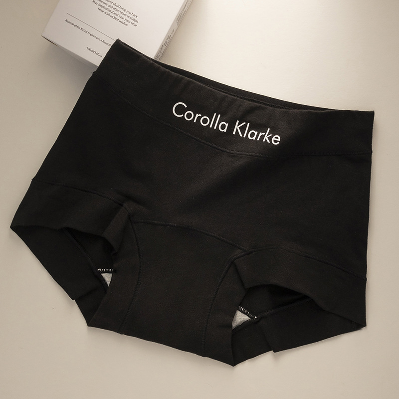 Calzoncillos de algodón puro para mujer 7A antibacteriano y largo, calzoncillos bóxer cómodos y transpirables de cintura media de algodón, ropa interior de seguridad para niñas deportivas